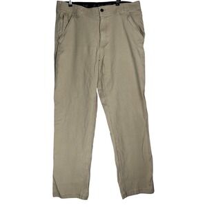 CAT CATERPILLAR Men's Work Pants 38x34 Tan Utility Pockets